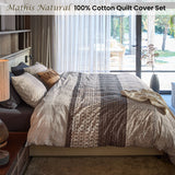 NNEDSZ Bedding House Mathis Natural Cotton Quilt Cover Set Queen