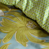 NNEDSZ Oilily Melodi Green Cotton Floral Quilt Cover Set King