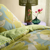 NNEDSZ Oilily Melodi Green Cotton Floral Quilt Cover Set Queen