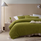 NNEDSZ Vintage Design Homewares Parquet Cacti Green Cotton Quilt Cover Set King