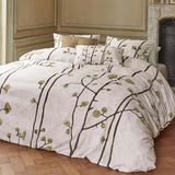 NNEDSZ Bedding House Van Gogh Plum Blossoms Sand Cotton Sateen Quilt Cover Set Queen