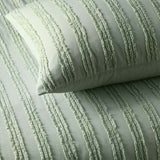 NNEDSZ Vintage Design Homewares Reflections Sage Cotton Quilt Cover Set Queen