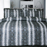 NNEDSZ Big Sleep Snake Skin Black Quilt Cover Set Double