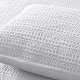 NNEDSZ Soho Waffle White Quilt Cover Set Queen