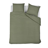 NNEDSZ Bedding House Summer Green Seersucker Cotton Quilt Cover Set King