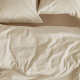 NNEDSZ Bedding House Summer Sand Seersucker Cotton Quilt Cover Set King