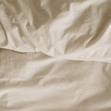 NNEDSZ Bedding House Summer Sand Seersucker Cotton Quilt Cover Set Queen