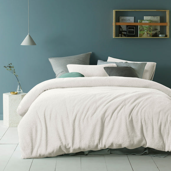 NNEDSZ Accessorize Teddy White Quilt Cover Set Queen