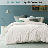 NNEDSZ Accessorize Teddy White Quilt Cover Set Single