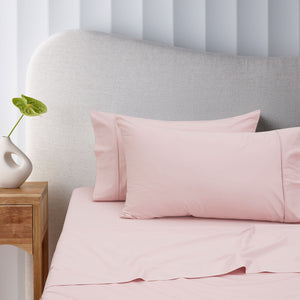 NNEDSZ 400TC Blush Bamboo Cotton Sheet Set 40cm Wall Double