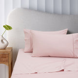 NNEDSZ 400TC Blush Bamboo Cotton Sheet Set 40cm Wall Double