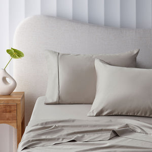 NNEDSZ 400TC Stone Bamboo Cotton Sheet Set 40cm Wall Single