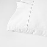 NNEDSZ 400TC White Bamboo Cotton Sheet Set 40cm Wall King Single