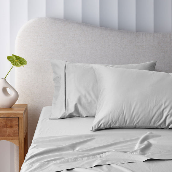 NNEDSZ 400TC Grey Bamboo Cotton Mega / Super Sheet Set 50cm Wall King