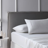 NNEDSZ Cotton Flannelette Sheet Set 40cm Wall White Queen