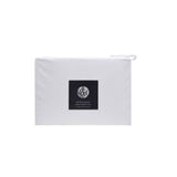 NNEDSZ White/Black Piped Hotel Deluxe Cotton Sheet Set Super King