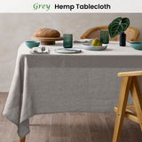 NNEDSZ Vintage Design Homewares Natural French Linen Tablecloth 130cm x 180cm