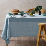 NNEDSZ Vintage Design Homewares Marine French Linen Tablecloth 150cm x 230cm