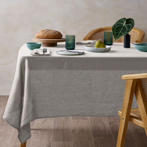 NNEDSZ Vintage Design Homewares Natural French Linen Tablecloth 150cm x 300cm