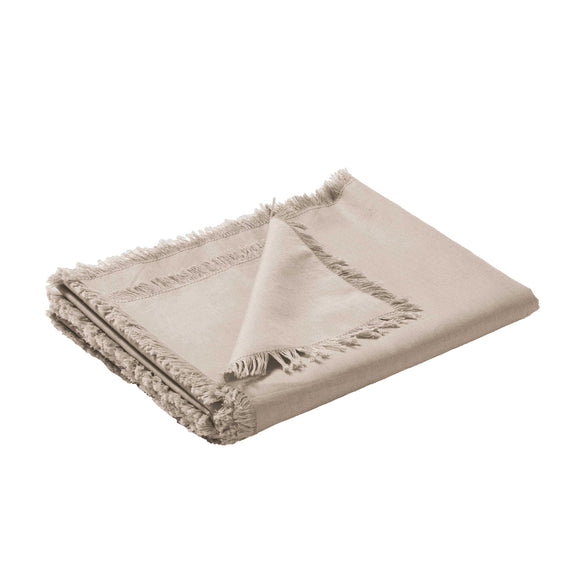 NNEDSZ Vintage Design Homewares Gypsy Natural Washed Linen Cotton Table Runner 35 x 180cm