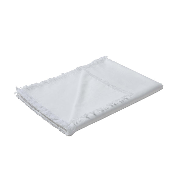 NNEDSZ Vintage Design Homewares Gypsy White Washed Linen Cotton Table Runner 35 x 180cm