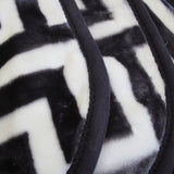 NNEDSZ Bloomington 800GSM Greek Key Charcoal Winter Premium Quality 1 Ply Mink Blanket Queen