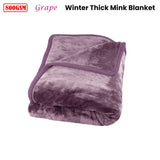 NNEDSZ J Elliot Home 800GSM Luxury Winter Thick Mink Blanket Grape King