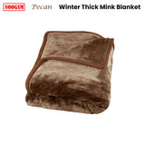 NNEDSZ J Elliot Home 800GSM Luxury Winter Thick Mink Blanket Pecan King