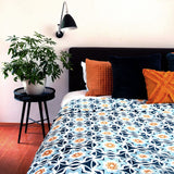 NNEDSZ Home Oriana Blanket 240x260cm Blue Multi