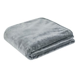 NNEDSZ Home 450gsm Solid Faux Mink Blanket Graphite
