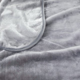 NNEDSZ Home 450gsm Solid Faux Mink Blanket Graphite