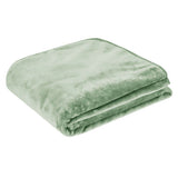NNEDSZ Home 450gsm Solid Faux Mink Blanket Sage
