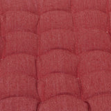 NNEDSZ J Elliot Home Set of 2 Outdoor 100% Cotton Chair Pads 40 x 40 cm Solid Red
