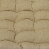 NNEDSZ J Elliot Home Set of 2 Outdoor 100% Cotton Chair Pads 40 x 40 cm Solid Taupe