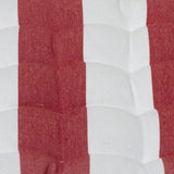 NNEDSZ J Elliot Home Set of 2 Outdoor 100% Cotton Chair Pads 40 x 40 cm Striped Red