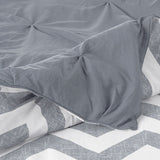NNEDSZ J Elliot Home 6 Pcs Ella Grey Comforter Set Single