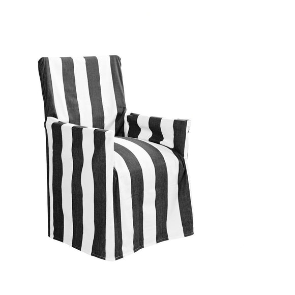 NNEDSZ IDC Homewares Cotton Director Chair Cover Black Stripes