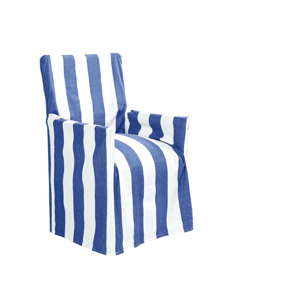 NNEDSZ IDC Homewares Cotton Director Chair Cover Blue Stripes