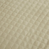 NNEDSZ Home Adela Sandstone Velvet Quilted Coverlet Set Queen/King