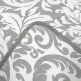 NNEDSZ Jane Barrington Grey & White Lightly Quilted Reversible Coverlet Set King