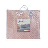 NNEDSZ Jane Barrington Morris Blush Ultrasonic Embossed Lightly Quilted Reversible Coverlet Set King