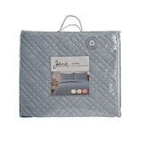 NNEDSZ Jane Barrington Morris Dark Grey Ultrasonic Embossed Lightly Quilted Reversible Coverlet Set Queen