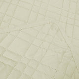 NNEDSZ Jane Barrington Morris Light Cream Ultrasonic Embossed Lightly Quilted Reversible Coverlet Set Queen