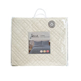 NNEDSZ Jane Barrington Morris Light Cream Ultrasonic Embossed Lightly Quilted Reversible Coverlet Set Queen