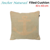 NNEDSZ Home Anchor Natural Filled Cushion 43 x 43 cm