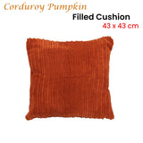 NNEDSZ Corduroy Corduroy Pumpkin Filled Cushion 43 x 43 cm