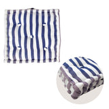 NNEDSZ Homewares Gradient Blue Stripes Box Cushion 40 x 40 x 10 cm