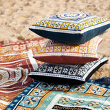 NNEDSZ J Elliot Home Kasbah Luxury Filled Cushion 50 x 50cm Blue