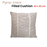 NNEDSZ Home Pyrus Embroidered Linen Filled Cushion 43 x 43 cm