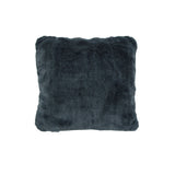 NNEDSZ Home Quebec Charcoal Quality Long Pile Faux Fur Filled Cushion 45 x 45 cm